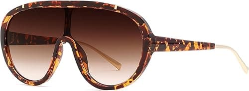 FEISEDY Sunglasses Women Oversized One Piece Frame UV400 Sun Glasses Trendy Retro Shades B2580 on Amazon.ae - Price Tracker