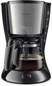 Philips Daily Collection HD7462/20 Drip Coffee Maker 1.2L 15cups Black, Stainless Steel - Coffee Maker on Amazon.ae - Price Tracker
