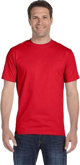 Hanes mens Beefyt T-shirt, Classic Heavyweight Cotton Crewneck Tee, Roomy Fit, 1 Or 2 Pack, Available in Tall - Best Deal Finder