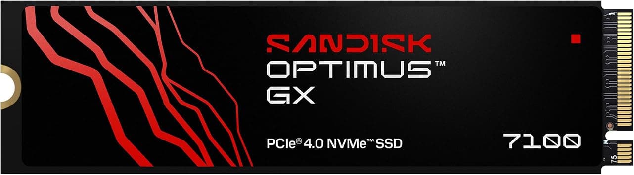 SANDISK Optimus GX 7100 NVMe SSD 2TB (up to 7250/6900 MB/s Sequential Read/Write, PCIe 4.0, M.2 2280, BiCS TLC 3D CBA NAND, SANDISK Dashboard) | PCIe 4.0 NVMe SSD with 7,000MB/s read speeds and 4TB capacity for gaming, creative workflows and laptops on Amazon.ae - Price Tracker