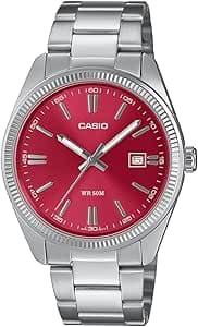 Casio Men Analogue Quartz Watch with Stainless Steel Strap MTP-1302PD-4AVEF, Silver, MTP-1302PD-4AVEF, Silver, MTP-1302PD-4AVEF on Amazon.ae - Price Tracker