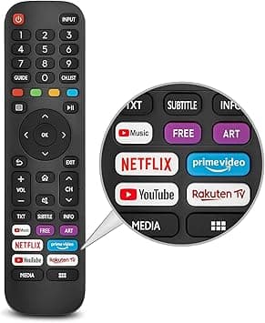 Universal Replacement for Hisense-VIDAA-TV-Remote, New Upgraded Infrared Hisense Remote Control EN2G30H/EN2A30,with Netflix, Prime Video, YouTube, Rakuten TV Buttons - Amazon.ae Price Tracker