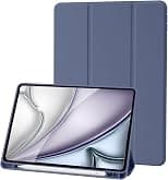 Case Compatible with iPad 9 8 7 Generation 10.2 Inch, Model 2021/2020/2019,9th/8th/7th Case with Pen Holder, Trifold Stand Protective Case, Auto Sleep/Wake for iPad 10.2 - Blue Grey - Best Deal Finder