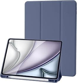 Case Compatible with iPad 9 8 7 Generation 10.2 Inch, Model 2021/2020/2019,9th/8th/7th Case with Pen Holder, Trifold Stand Protective Case, Auto Sleep/Wake for iPad 10.2 - Blue Grey - Best Deal Finder