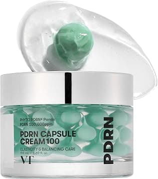 VT COSMETICS PDRN Capsule Cream 100, Hydrating Face Moisturizer with 100,000ppm PDRN, Hyaluronic Acid, 9 Peptides, Firming & Plumping Nourishing Cream, Korean Skin Care (1.69 fl. oz.) - Best Deal Finder