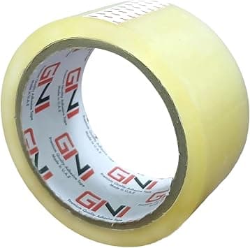 GINI Clear Packing Tape 2 Inches x 50 Yards – Strong Heavy Duty Adhesive Packaging Tape for Sealing, Moving, Shipping, Storage, Parcel Boxes, Office & Home Use (Pack of 1) - Best Deal Finder