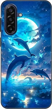 for SAMSUNG GALAXY M17 5G Cute Case,Soft Frosted Matt Black TPU Ultra-Slim Stylish Protective Cover Drop Protection, Non-slip Cute pattern design- dolphin on Amazon.ae - Price Tracker