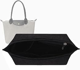 Lckaey purse organizer insert for Longchamp le pliage large tote organizer insert felt organizer 1028black-S (AG) - Best Deal Finder