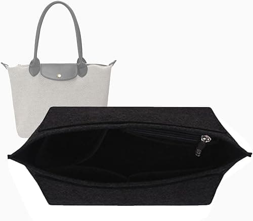 Lckaey purse organizer insert for Longchamp le pliage large tote organizer insert felt organizer 1028black-S (AG) on Amazon.ae - Price Tracker