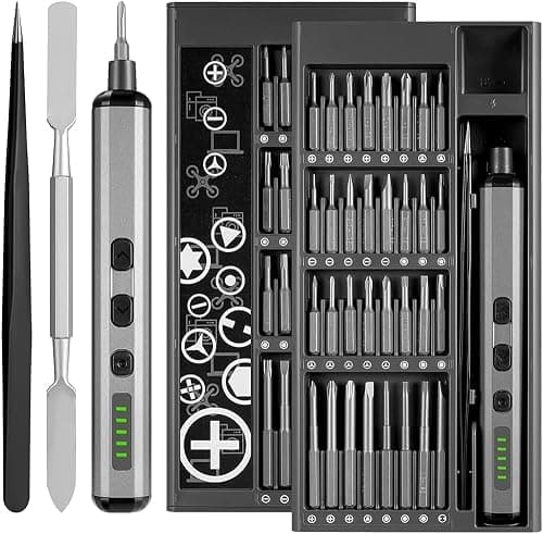 68 in1 Cordless Precision Electric Screwdriver Kit with 64 Magnetic S2-Steel Bits,5 Torque Settings, 4 LED Lights,Rechargeable Screwdriver Repair Tool for Phone Camera Laptop Watch on Amazon.ae - Price Tracker