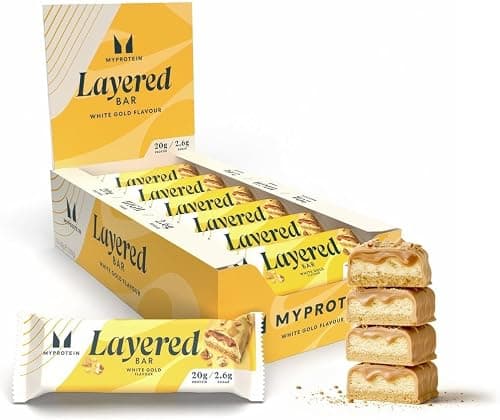 Myprotein Layered Protein Bar White Gold 12x60g on Amazon - Best Deal Finder