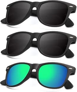 Mens Polarized Sunglasses for Women Semi Rimless Frame Driving Sun glasses：100% UV Blocking - Best Deal Finder