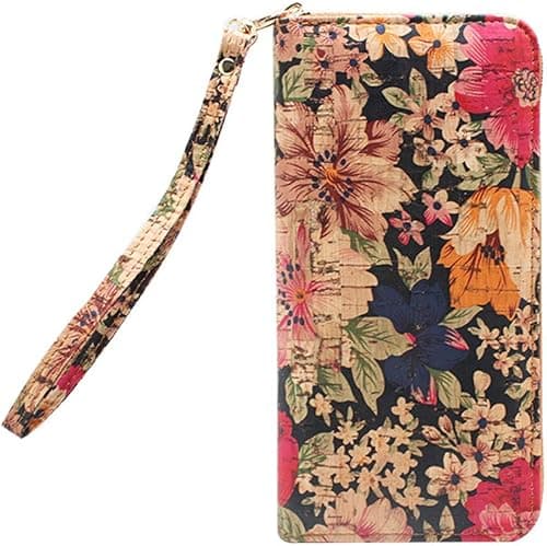 Boshiho Women's Cork Leather Wallet: Ecological & Vegan Women's Zipper Purse Cork Vegan Purse Gift for Ladies with Gift Box on Amazon.ae - Price Tracker