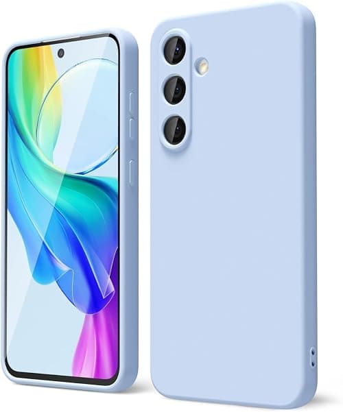Case for Samsung Galaxy S25 Cover Light Blue Slim Fit Soft Back TPU Flexible Silicone Cover Matte for Samsung Galaxy S25 by Emodil (Light Blue) on Amazon.ae - Price Tracker