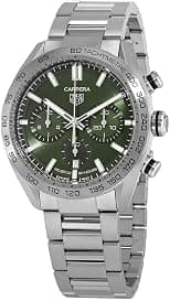 Tag Heuer Carrera Chronograph Automatic Green Dial Men's Watch CBN2A10.BA0643 - Best Deal Finder