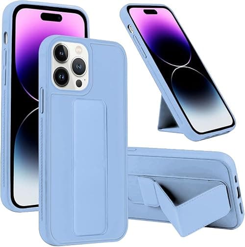 MARGOUN For iPhone 14 Pro Max Case Cover Finger Grip holder Phone Car Magnetic Multi-function Shockproof Protective Case Two-in-one Phone holder Case (light blue, iPhone 14 Pro Max) على Amazon.ae - متتبع الأسعار
