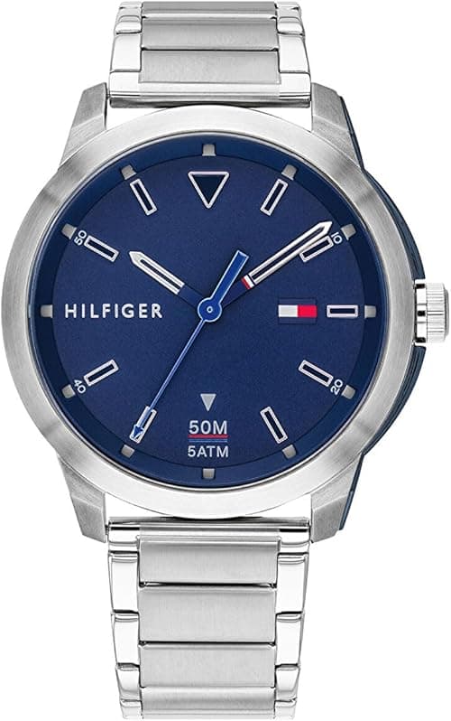 Tommy Hilfiger Men's Blue Dial Stainless Steel Watch - 1791620 on Amazon.ae - Price Tracker