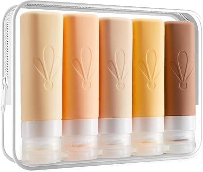 INSFIT Travel Bottles for Toiletries, TSA Approved 90ml Travel Size Containers, BPA Free Leak Proof Squeezable Silicone Tubes for Shampoo Conditioner Lotion Soap with Labels - Best Deal Finder
