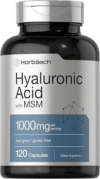 Horbäach Hyaluronic Acid with MSM | 1000 mg | 120 Capsules | Non-GMO and Gluten Free Supplement | Bioavailable Formula on Amazon - Best Deal Finder