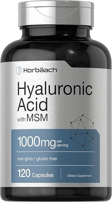 Horbäach Hyaluronic Acid with MSM | 1000 mg | 120 Capsules | Non-GMO and Gluten Free Supplement | Bioavailable Formula on Amazon.ae - Price Tracker