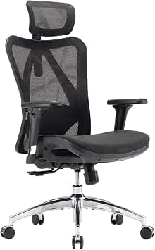 SIHOO M57 Ergonomic Office Chair, Computer Chair Desk Chair High Back Chair Breathable, Skin-Friendly Mesh Chair Adjustable 3D Armrest and Lumbar Support (Black) - Amazon.ae Price Tracker