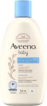 Aveeno Baby Eczema Care Wash for cleanses & soothes eczema prone skin, Colloidal Oatmeal - Fragrance Free, 236mL - Best Deal Finder