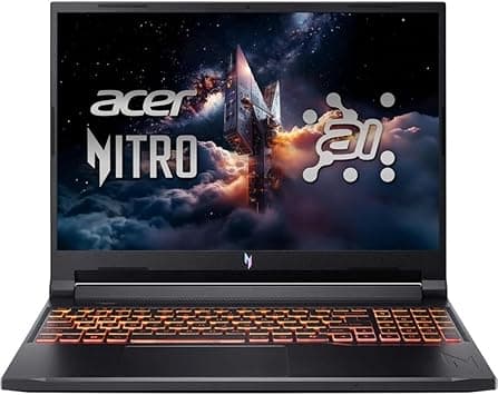 acer Nitro V 16 AI WUXGA (1920 x 1200) IPS 180Hz Gaming Laptop AI PC, AMD Ryzen 5 240 Processor, NVIDIA GeForce RTX 5050 8GB GDDR7 VRAM, 16GB RAM, 512GB SSD, Obsidian Black on Amazon.ae - Price Tracker