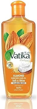 Vatika Naturals Almond Hair Oil 300ml | Coconut, Sesame & Vitamins A, E, F | Softens & Shines | For Dry & Frizzy Hair | No Parabens, Sulphates or Silicones on Amazon.ae - Price Tracker