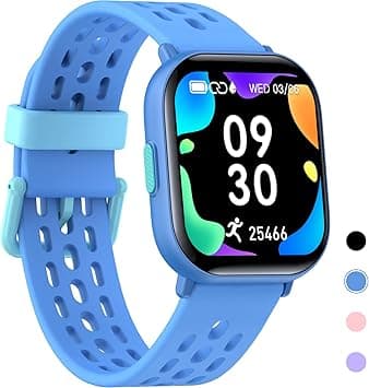 Kids Smart Watch for Boys Girls,IP68 Waterproof Kids Fitness Activity Tracker Watch,Heart Rate Sleep Monitor,8 Sport Modes, Pedometers, Calories Counter, Alarm Clock, Kids Gifts for Teens 6+ (Blue) - Amazon.ae Price Tracker