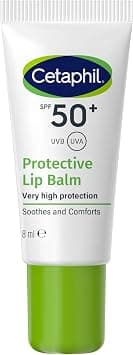 Cetaphil Protective Lip Balm SPF 50+ | Moisturizing Transparent Lightweight | Very High Protection | UVA & UVB | Unscented | Men & Women | Soothes & Comforts | 8ml | Dermatologist Recommended - Best Deal Finder