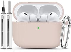 Ljusmicker for AirPods Pro 3 Case 2025 with Cleaner Kit,Soft Silicone Protective Cases for Apple AirPods Pro 3rd Generation Cover for Women Men,AirPod Pro 3 Cases Accessories with Keychain-Milk Tea - Amazon.ae Price Tracker