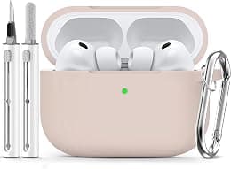 Ljusmicker for AirPods Pro 3 Case 2025 with Cleaner Kit,Soft Silicone Protective Cases for Apple AirPods Pro 3rd Generation Cover for Women Men,AirPod Pro 3 Cases Accessories with Keychain-Milk Tea - Best Deal Finder