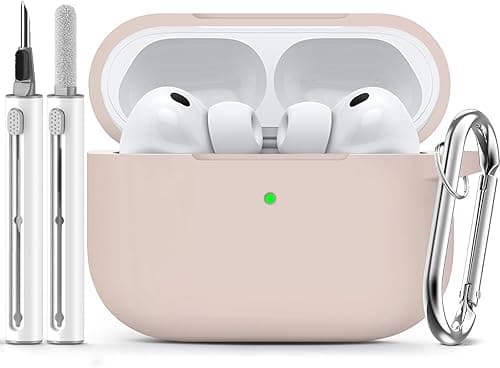 Ljusmicker for AirPods Pro 3 Case 2025 with Cleaner Kit,Soft Silicone Protective Cases for Apple AirPods Pro 3rd Generation Cover for Women Men,AirPod Pro 3 Cases Accessories with Keychain-Milk Tea on Amazon.ae - Price Tracker