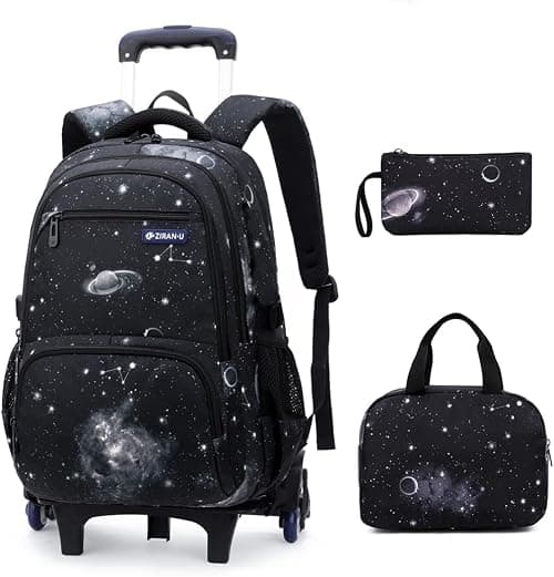 Primary Middle School Rolling Backpack Wheeled Bookbag on Amazon.ae - Price Tracker