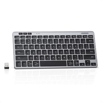 UGREEN Slim Wireless Keyboard BT5.3/2.4G 78-Key Adjustable Stand | Slim wireless keyboard, 78-key compact, Bluetooth5.3/2.4G, long battery, 4°-9° stand, for Mac iPad Windows on Amazon.ae - Price Tracker