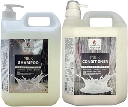 Professional Milk Shampoo and Conditioner Set, 5L Each, Moisturising and Hydrating on Amazon.ae - Price Tracker