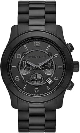 Michael Kors Oversized Runway Chronograph Quartz Black Dial Men's Watch MK9073 - Best Deal Finder