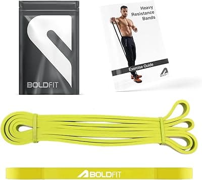 Boldfit Heavy Resistance Band for Exercise & Stretching, Pull Up Band Suitable in Home & Gym Workout, Power Bands for Men & Women. (Yellow 3-7kg Resistances)(Material: Natural Rubber) - Amazon.ae Price Tracker
