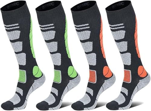 2 Pairs Winter Merino Wool Ski Socks Thermal Knee High Snowboard Sport Socks for Men Women Snow Snowboard Hunting Hiking, Large. on Amazon.ae - Price Tracker