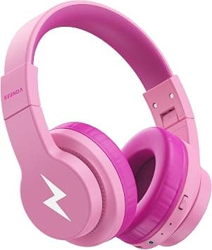 seenda Kids Bluetooth Headphones, JCH-01 Kids Wireless Headphones for School, 85/94dB Volume Limited, 45H Playtime, 3 Lighting Modes, Built-in Mic Headset with Aux Cord for iPad,Pink على Amazon.ae - متتبع الأسعار