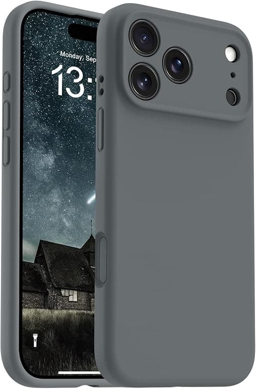 OTOFLY Magnetic for iPhone 17 Pro Max Case,Compatible with Magsafe,Classic Liquid Silicone Mobile Phone Case,Integrated Camera Control Button,Anti-Scratch Microfiber Lining,Charcoal Gray على Amazon.ae - متتبع الأسعار