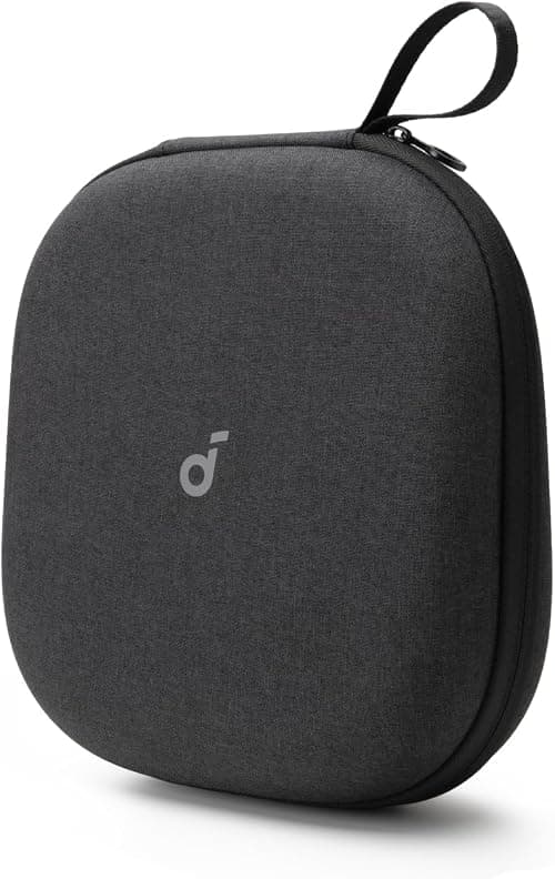 soundcore by Anker Headphone Case, Accessory Bag, Headphones with Headband, Scratch-Resistant, Dustproof, Shockproof, Detachable Compartment, Carry Strap, Black on Amazon.ae - Price Tracker