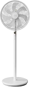 Deerma 16" Floor Fan, Stand Fan 50W with 3 Mode/Speed, 7 Leaf Blade, 4 Adjustable Height & Tilt, Touch Control, Led Display and Hours Timer على Amazon.ae - متتبع الأسعار