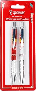 FIFA World Cup Qatar 2022 Set of 2 Ball Pen For Office, College and Daily Use, Ideal Gift for Football game lover Spain on Amazon.ae - Price Tracker