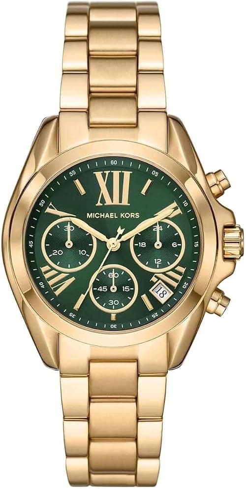 Michael Kors Analog Green Dial Women Watch-MK7257, Gold Band on Amazon.ae - Price Tracker