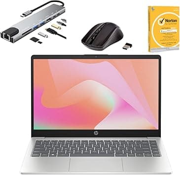 HP Laptop 14, Intel Core i3-1315U Processor, 16GB DDR4 Ram, 512GB NVM.e SSD, 14" FHD Display, Intel UHD Graphics, Wi-Fi 6, Bluetooth 5.4, 720p HD Camera, Windows 11, with USB Hub, W/LMouse, Anti-Virus on Amazon.ae - Price Tracker