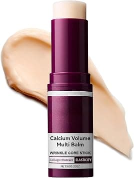 Calcium Volume Multi Balm Stick, with Calcium Carbonate, Vegan Collagen, Vitamin C, Smooths Wrinkles & Fine Lines, Glow Skin, Boosts Elasticity, Korean Skincare for All Skin Types - Best Deal Finder