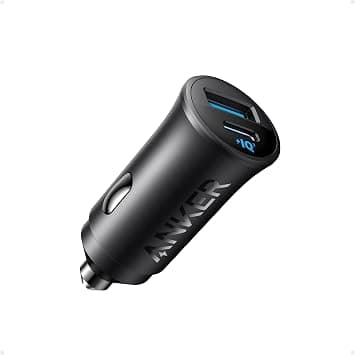 شاحن سيارة USB-C 30 واط بمنفذين من النوع C من انكر، شاحن سيارة لآيفون مع باور اي كيو 3.0، لآيفون 16/15/14/13/12 سلسلة سامسونج جالكسي S23/S22/S21، ايباد برو، ايربودز، هواوي والمزيد - دليلك لأفضل العروض