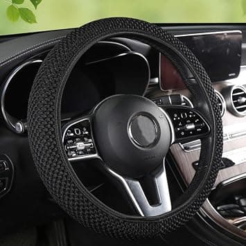 Elastic Stretch Steering Wheel Cover, Universal 15 Inch Automotive Steering Wheel Cover, Anti-Slip, Easy Carry, Warm in Winter and Cool in Summer(Black) on Amazon.ae - Price Tracker
