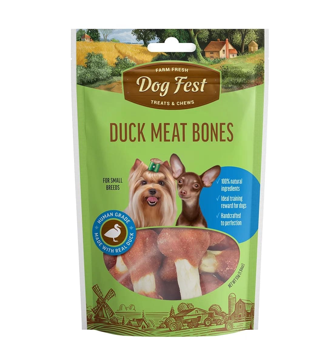 Dog Fest Duck meat bones for mini-dogs - 55g (1.94oz) on Amazon.ae - Price Tracker